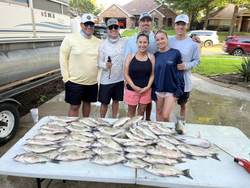 4 large fish caught in Lewisville during a fishing trip