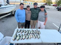 Four people fishing in Lewisville