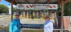 Couple enjoying fishing trip in Florida