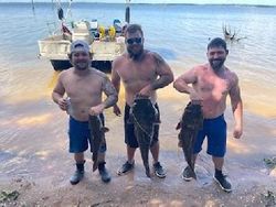 2 big fish caught by 3 people in TX