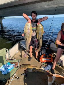 Flathead Catfish and Blue Catfish caught in Grand Saline