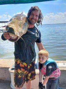 2 people fishing in TX