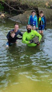 5 people fishing at grand saline