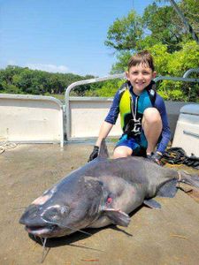 Fisherman with big 31-inch fish in TX