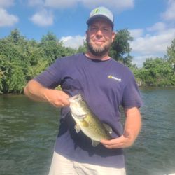Lone angler fishing in Austin