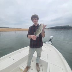 Lone angler fishing in TX