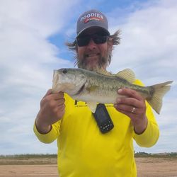 Caught a largemouth bass while fishing in TX