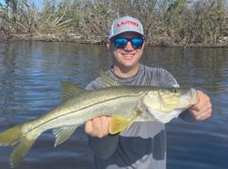 28-inch snook caught while fishing in FL