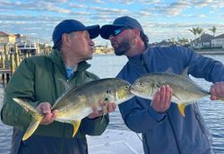 Two giant trevally fish caught in Cape Coral