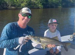A Snook fish caught while fishing in FL