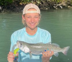 Spotted weakfish caught in Cape Coral