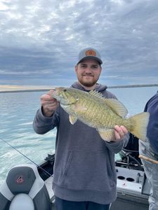 Angler with one fish caught in NY
