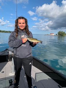 Angler with 9-inch catch in Lockport