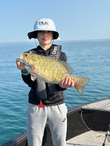 Single angler fishing in Lockport