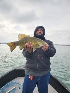 Angler with a 25-inch fish in Lockport