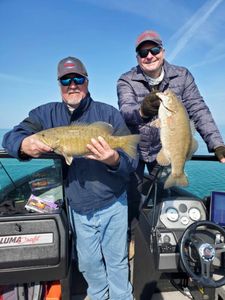 Two anglers fishing in Lockport