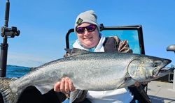 Chinook Salmon caught while fishing in NY