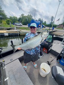 Coho Salmon caught in NY