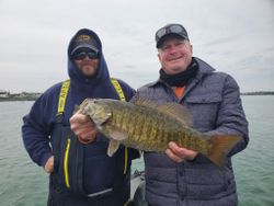 Two people fishing in Lockport