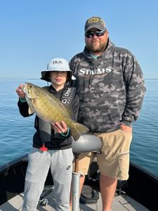 Smallmouth bass caught while fishing in Lockport