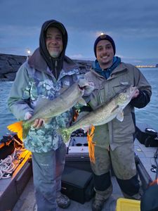 2 walleye fish caught in NY