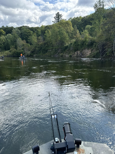 Scenic landscape in MI with fishing equipment