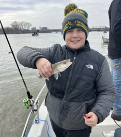 One fisherman in Brethren with a small catch