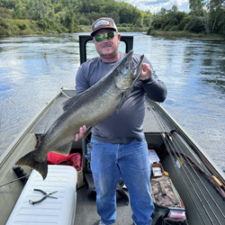 Lone angler fishing in MI