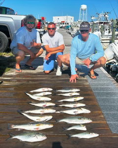 6 big bluefish caught in Wanchese fishing and hunting trip