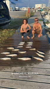 two people fishing in north carolina