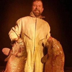 Angler fishing in Tennessee with 2 fish