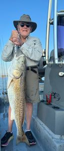 Large redfish caught while fishing in Corpus Christi TX