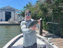 Single fisherman in Bay Pines enjoying fishing