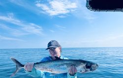 Angler fishing in Port Orange