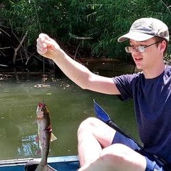 One angler fishing in Arizona