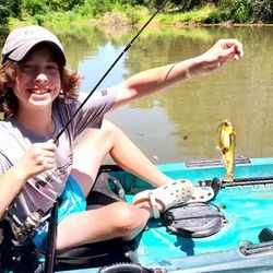 A single angler fishing in Arizona
