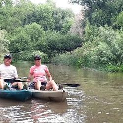 Two people fishing in Arizona