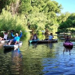 A lone angler fishing on the shore in Arizona