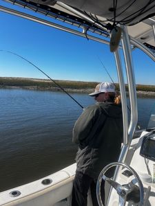 Angler enjoying fishing tour in GA