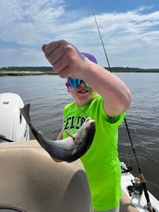 Redfish caught during fishing tour in Midway
