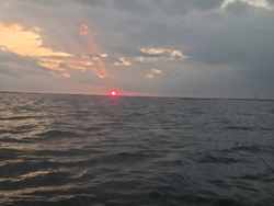Perfect evening conditions for deep sea jigging and trolling at Daytona Beach.
