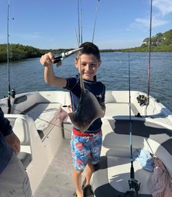 Angler enjoying a fishing tour in FL