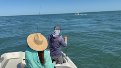 Peaceful day on the water casting a line.
