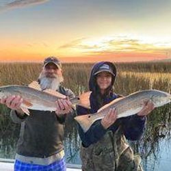 Two anglers fishing in Charleston