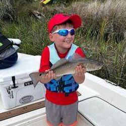 A person fishing in Charleston