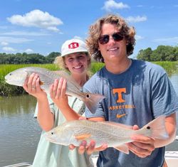Two redfish caught in Charleston