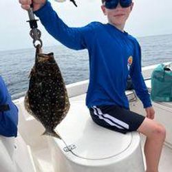 Summer flounder caught fishing in Charleston