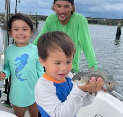 Trio of anglers fishing in Charleston