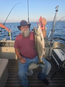 Chinook salmon caught in Monroe