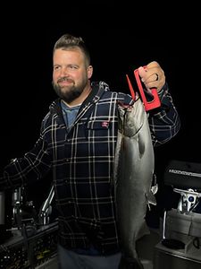 A person fishing in Michigan